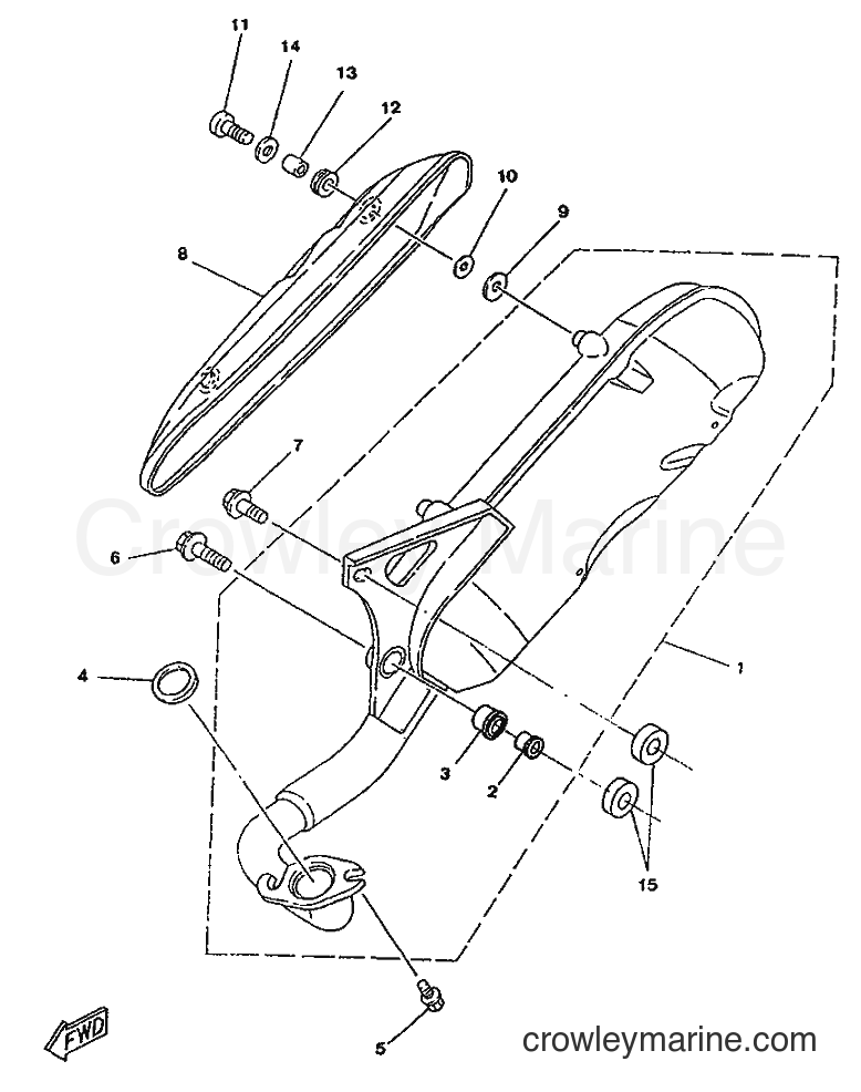 1996 Scooter YA50R - YA50R (4PC6) [999] - EXHAUST
