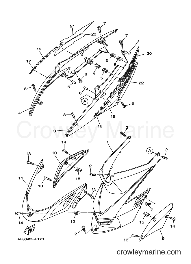 2007 Scooter AL115F - AL115F (4P83) [010] - SIDE COVER