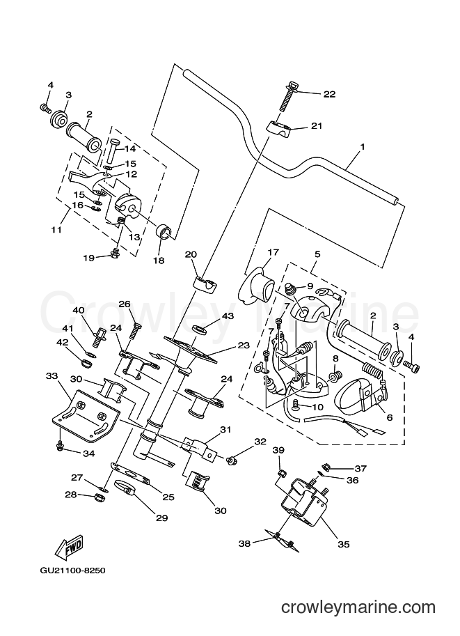 Yamaha Motors JET FOR XL700 (67EA) [03B] - STEERING 1
