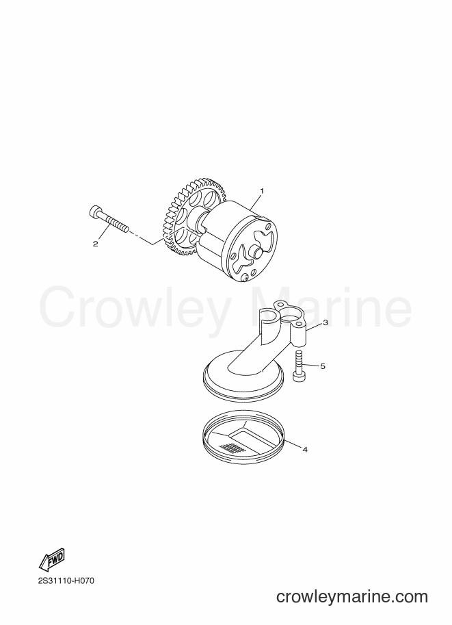 Yamaha Motors VMX17 (2CEL) [050] - OIL PUMP