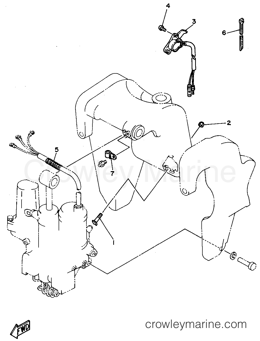 Yamaha Motors P50TLRS - BRACKET 2