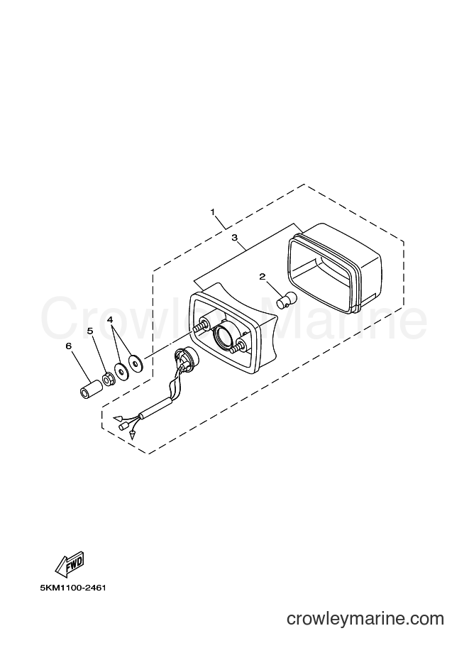 2007 ATV YFM660FWA - YFM660FWA (2C6P) [010] - TAILLIGHT