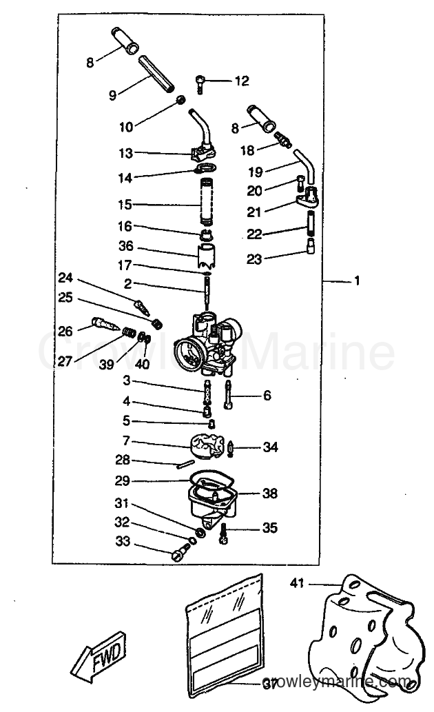 1999 Scooter CW50RS - CW50RS (5FX5) [010] - CARBURETOR