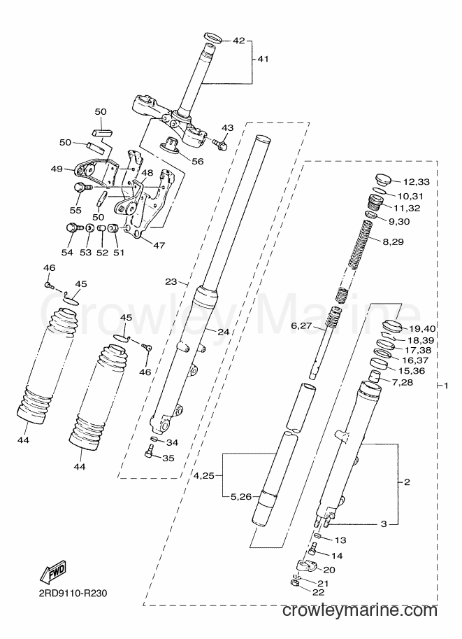 2016 Street Bike SR400 - SR400 (2RDB) [010] - FRONT FORK
