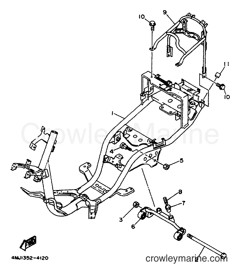 Yamaha Motors YA50R (4PC1) [999] - FRAME