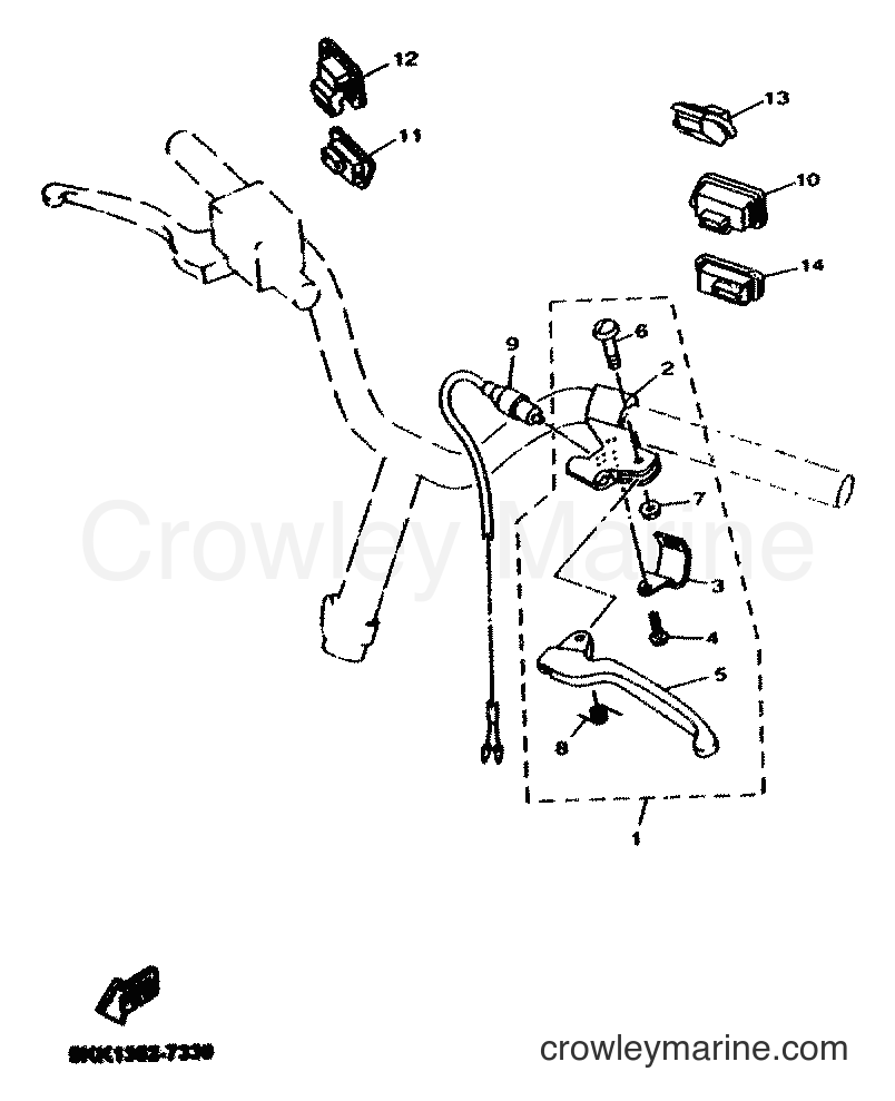 2001 Scooter YN100 - YN100 (5KKE) [010] - HANDLE SWITCH & LEVER