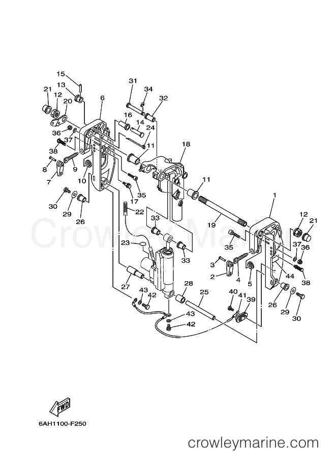 Yamaha Motors F15CMHS (6AG4) [090] - BRACKET 2