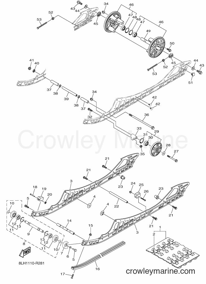 2016 Snowmobile SRV10XL - SRV10XL (8LH2) [010] - TRACK SUSPENSION 1