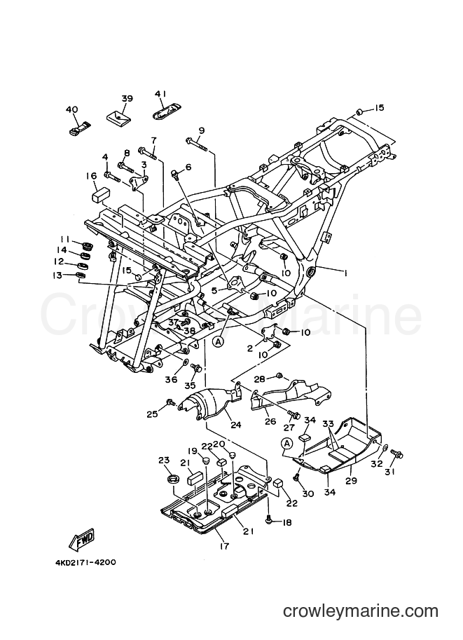 Yamaha Motors YFB250FW (4KD2) [010] - FRAME