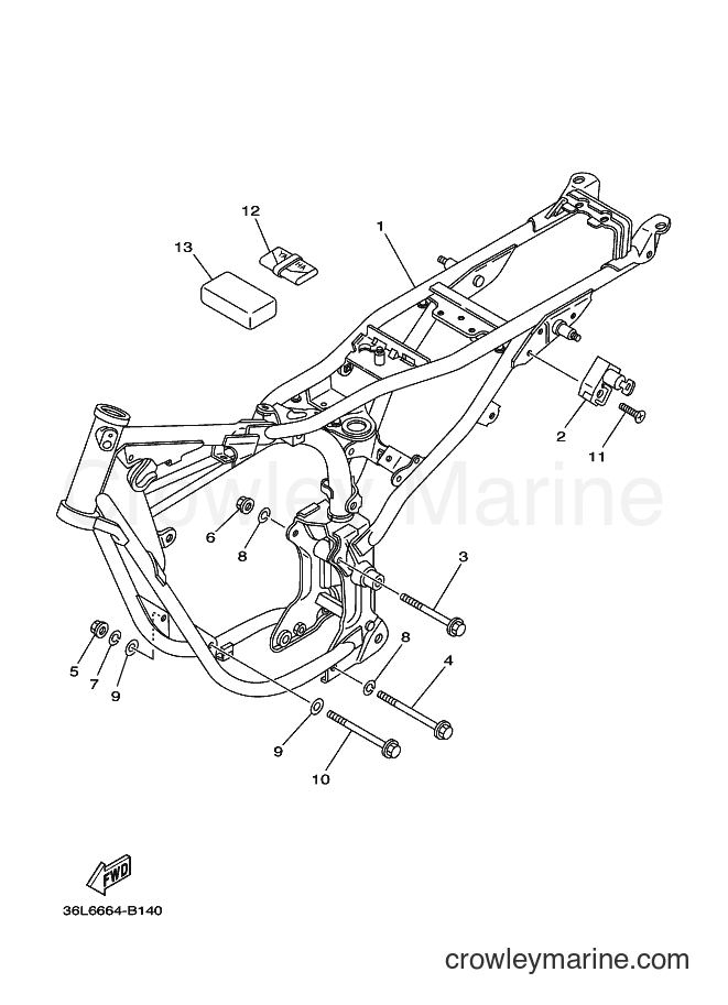 2003 Street Bike RX100T - RX100T (36L6) [010] - FRAME