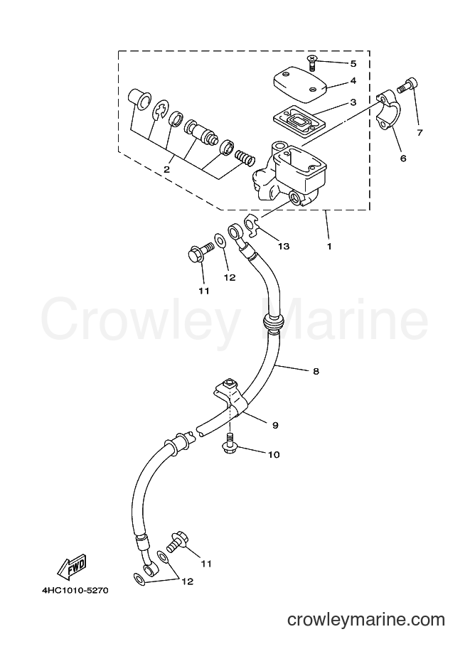 Yamaha Motors YP250 (4UC2) [030] - FRONT MASTER CYLINDER