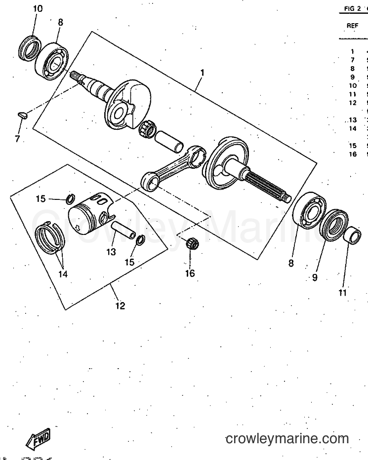 1997 Scooter YQ50 - YQ50 (5CL1) [999] - CRANKSHAFT & PISTON