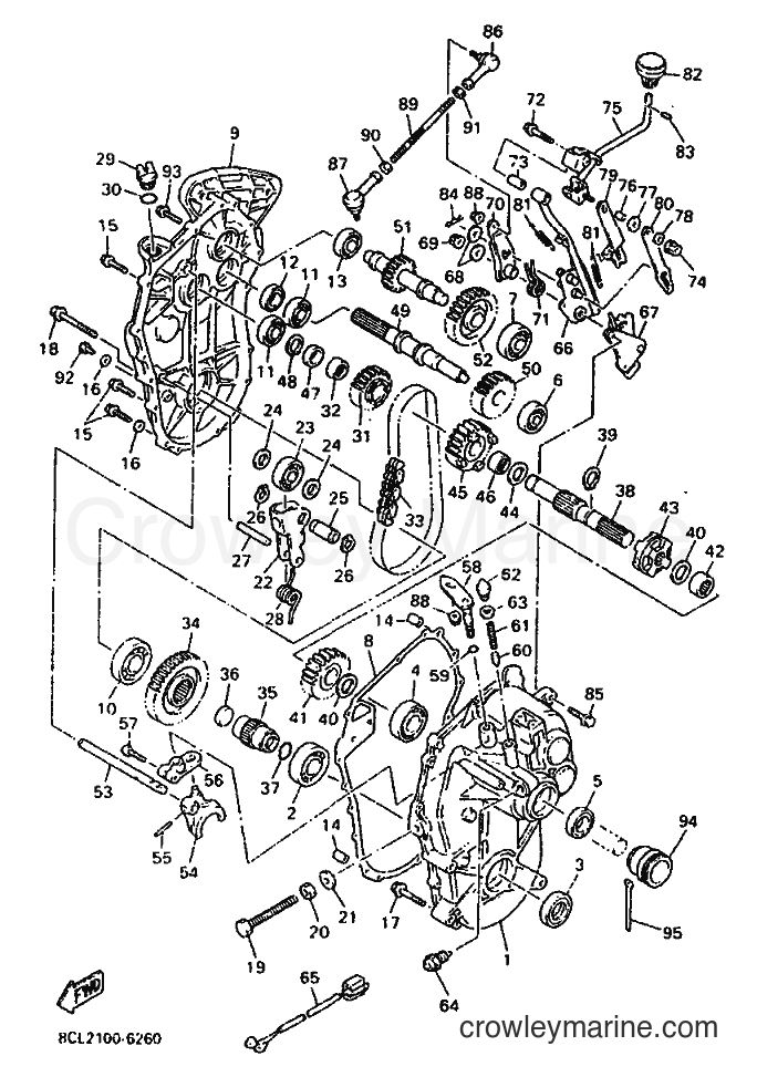 1996 Snowmobile VX500DX - VX500DX (8CL2) [020] - TRACK DRIVE 2