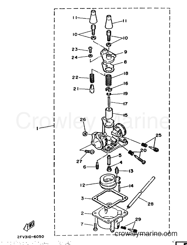 1992 Scooter MA50M - MA50M (2FV) [999] - CARBURETOR