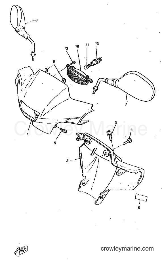 1998 Scooter CW50RSP - CW50RSP (4WT3) [010] - COWLING 1