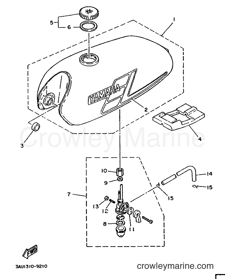 1989 Scooter FS1 - FS1 (3AS1) [999] - FUEL TANK