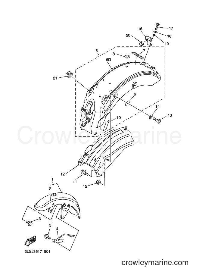 Yamaha Motors XV250S (3LSK) [010] - FENDER