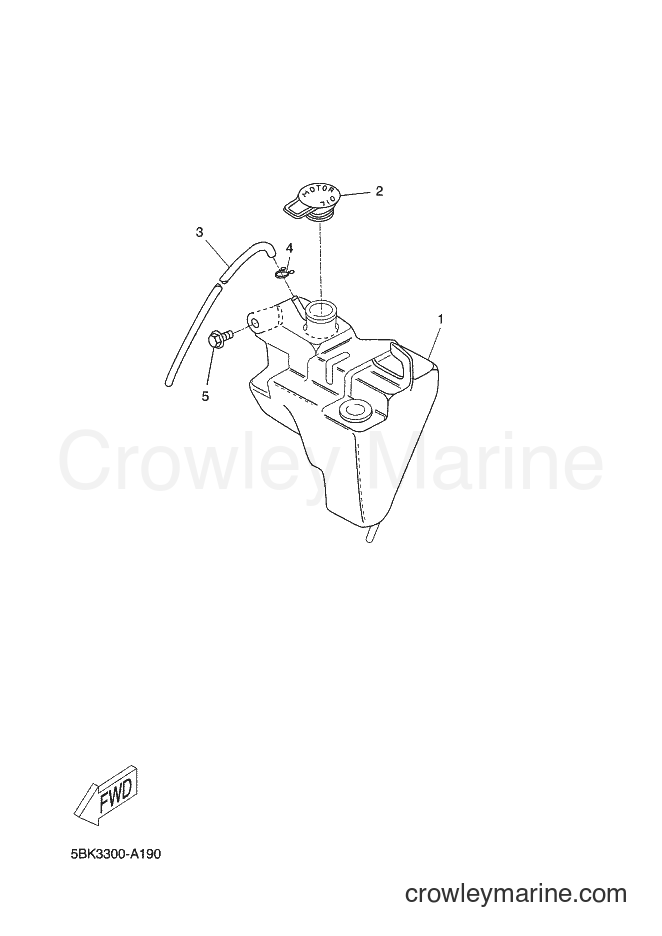 2002 Scooter DT50R - DT50R (5BK3) [020] - OIL TANK