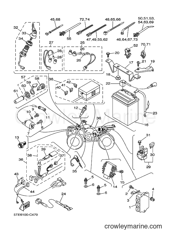 2004 ATV YFM400FWAN - YFM400FWAN (5TE7) [010] - ELECTRICAL 1