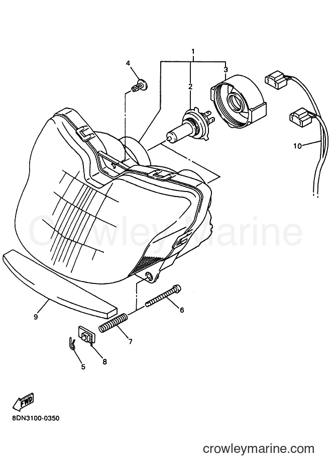 Yamaha Motors SRX700S (8DW4) [020] - HEADLIGHT