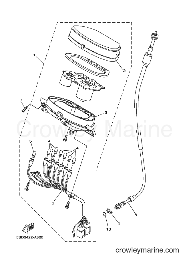 Yamaha Motors T105E (5SD2) [010] - METER