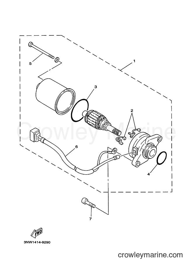 Yamaha Motors YW50 (5PN2) [010] - STARTING MOTOR