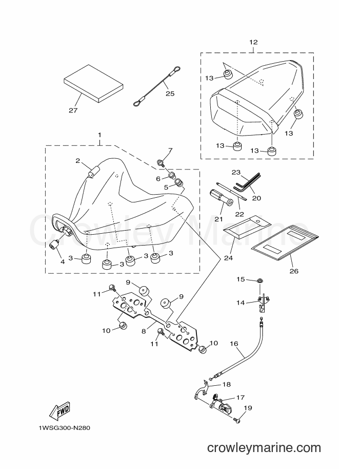 2015 Street Bike MT07A - MT07A (1XBB) [010] - SEAT