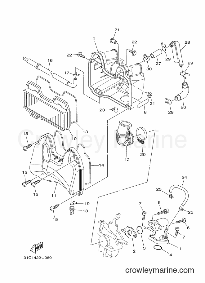 Yamaha Motors T115SEC (31C6) [010] - INTAKE