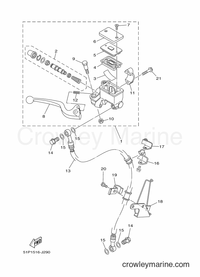 2012 Street Bike YBR125ED - YBR125ED (51D2) [010] - FRONT MASTER CYLINDER
