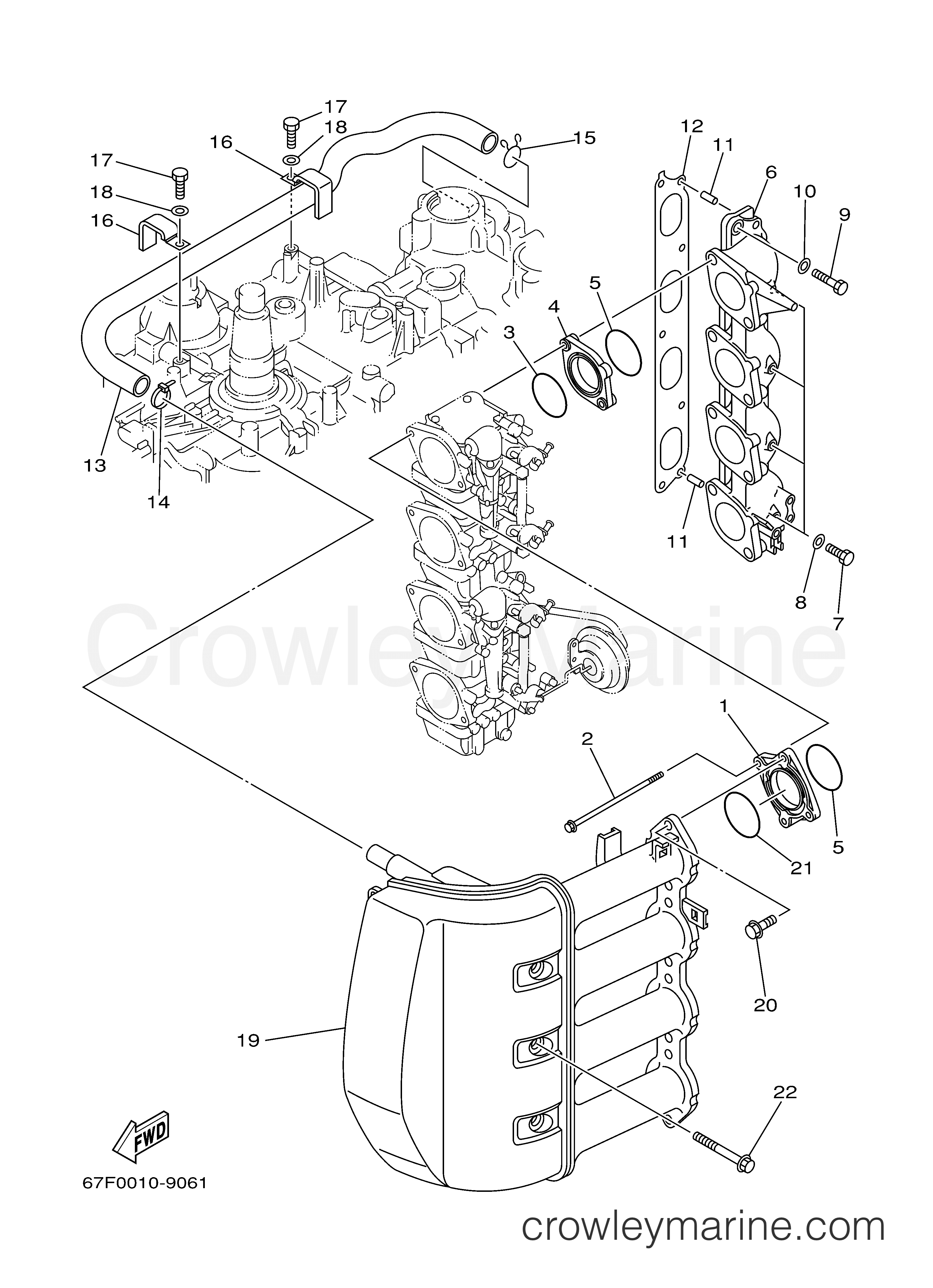 Yamaha Motors F90TLRB - INTAKE