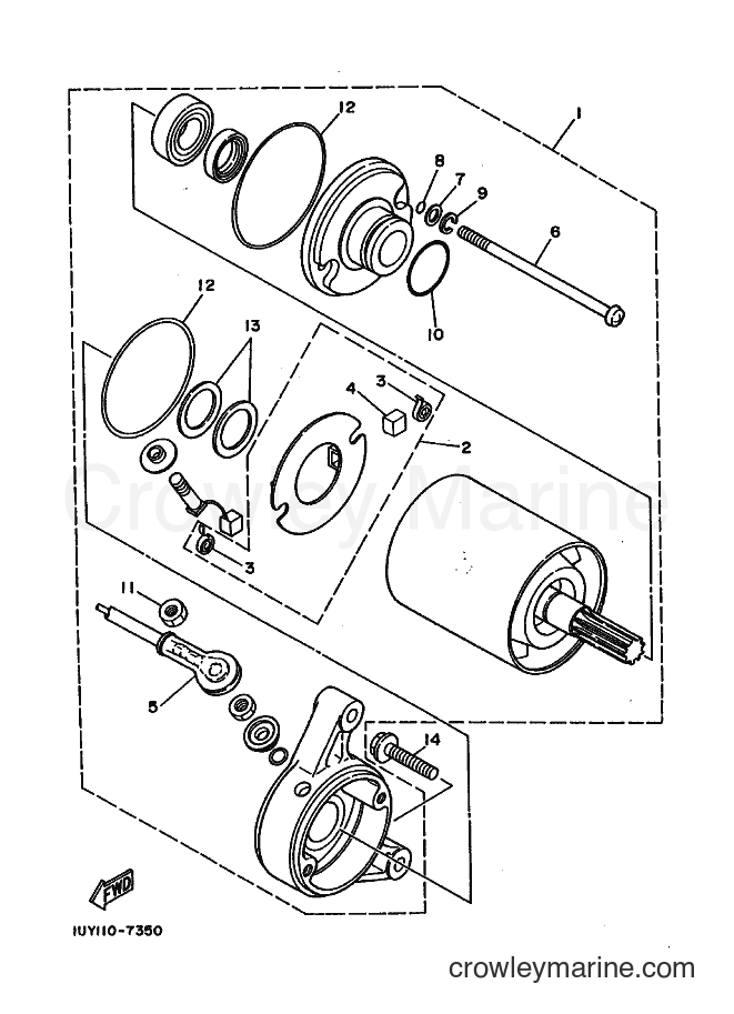 1988 ATV YFP350 - YFP350 (2TX0) [010] - STARTING MOTOR