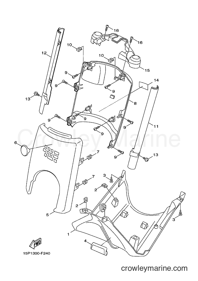 2009 Scooter XF50 - XF50 (15P5) [010] - LEG SHIELD