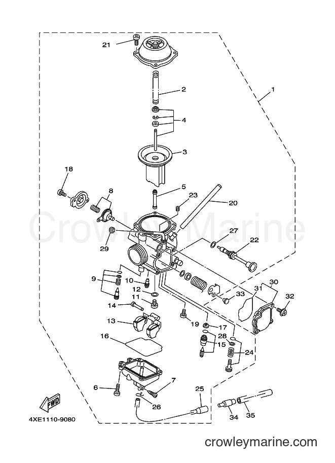 1999 ATV YFM250 - YFM250 (4XE3) [010] - CARBURETOR