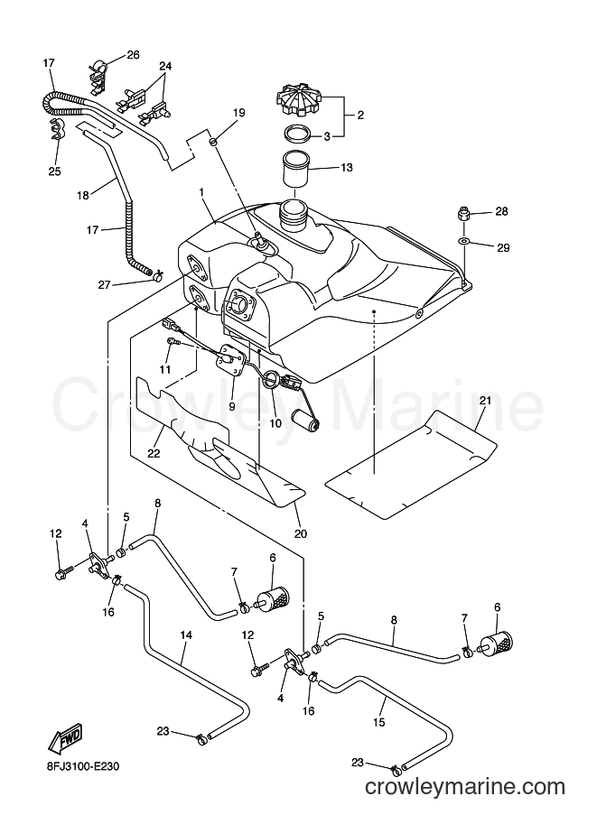 2006 Snowmobile RS10M - RS10M (8FK3) [020] - FUEL TANK