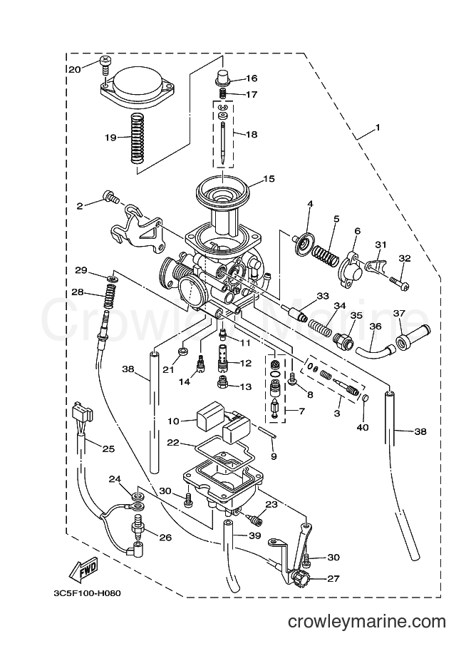 2011 Dirt Bike XT250 - XT250 (3C5R) [010] - CARBURETOR
