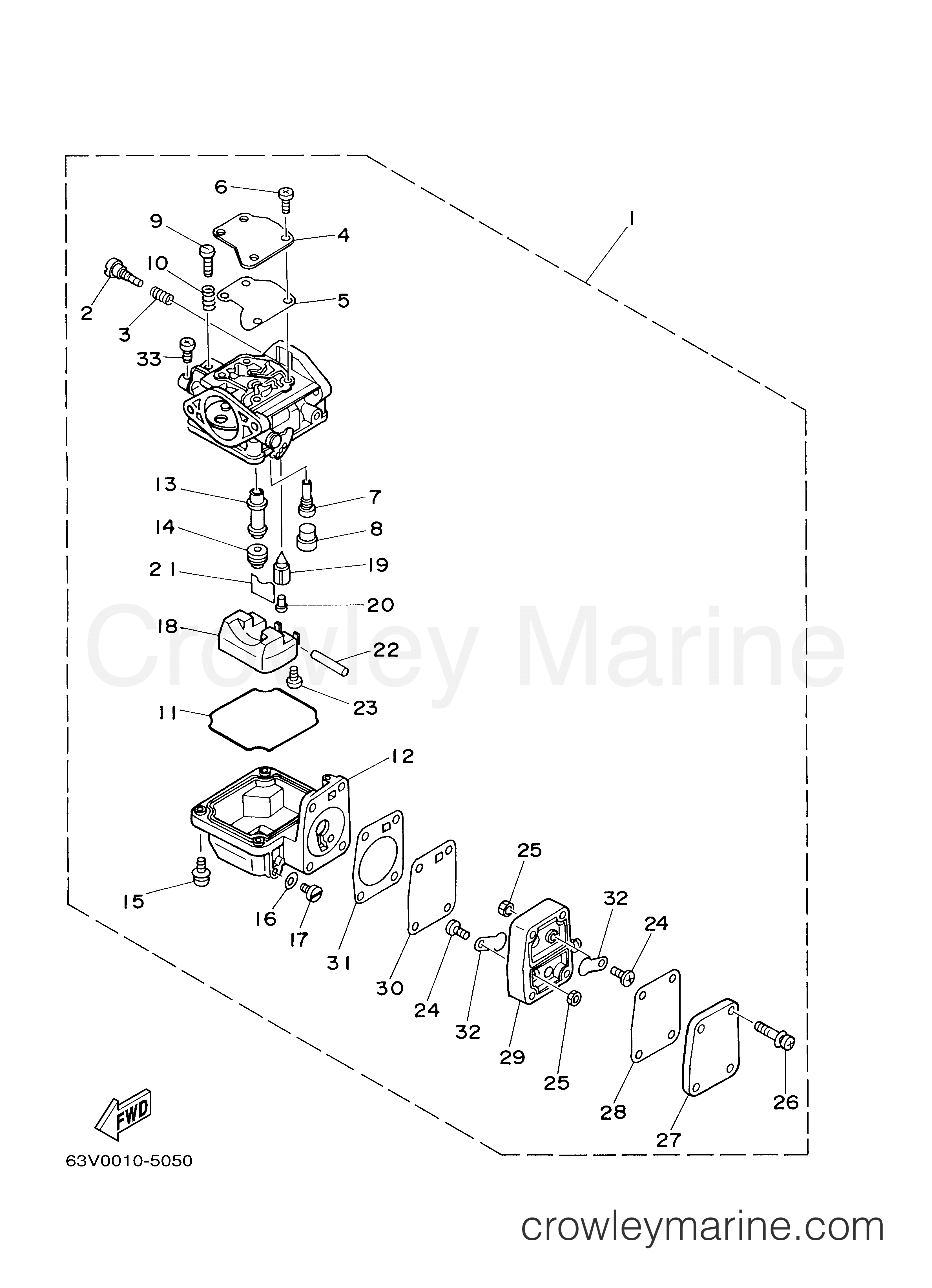Yamaha Motors 15MSHB - CARBURETOR