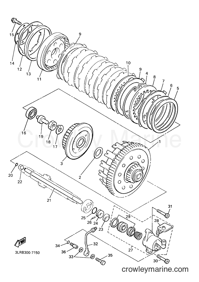 Yamaha Motors VMX12 (5GK1) [010] - CLUTCH