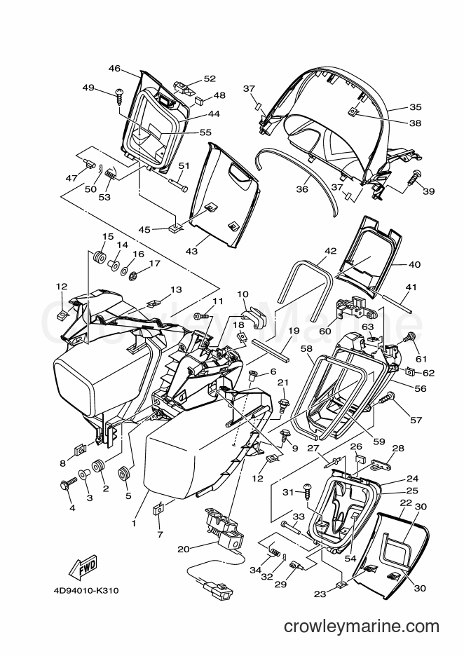 Yamaha Motors YP250 (4D96) [010] - LEG SHIELD