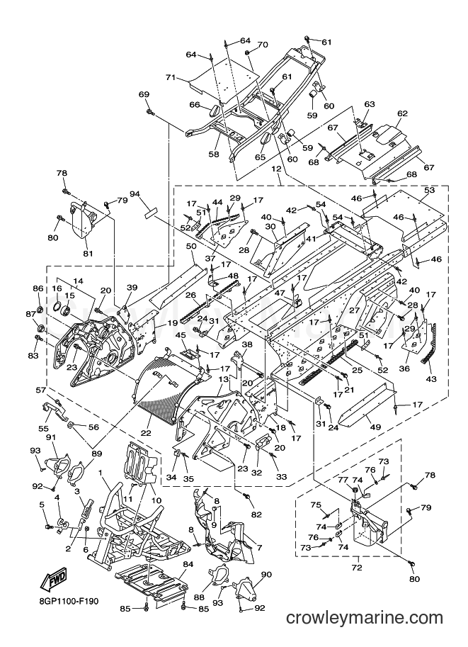Yamaha Motors RT50 (8GP2) [010] - FRAME