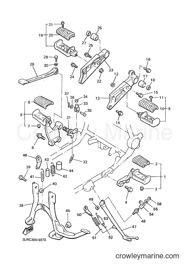 2001 Cruiser VMX12 - VMX12 (3LRD) [040] - STAND & FOOTREST