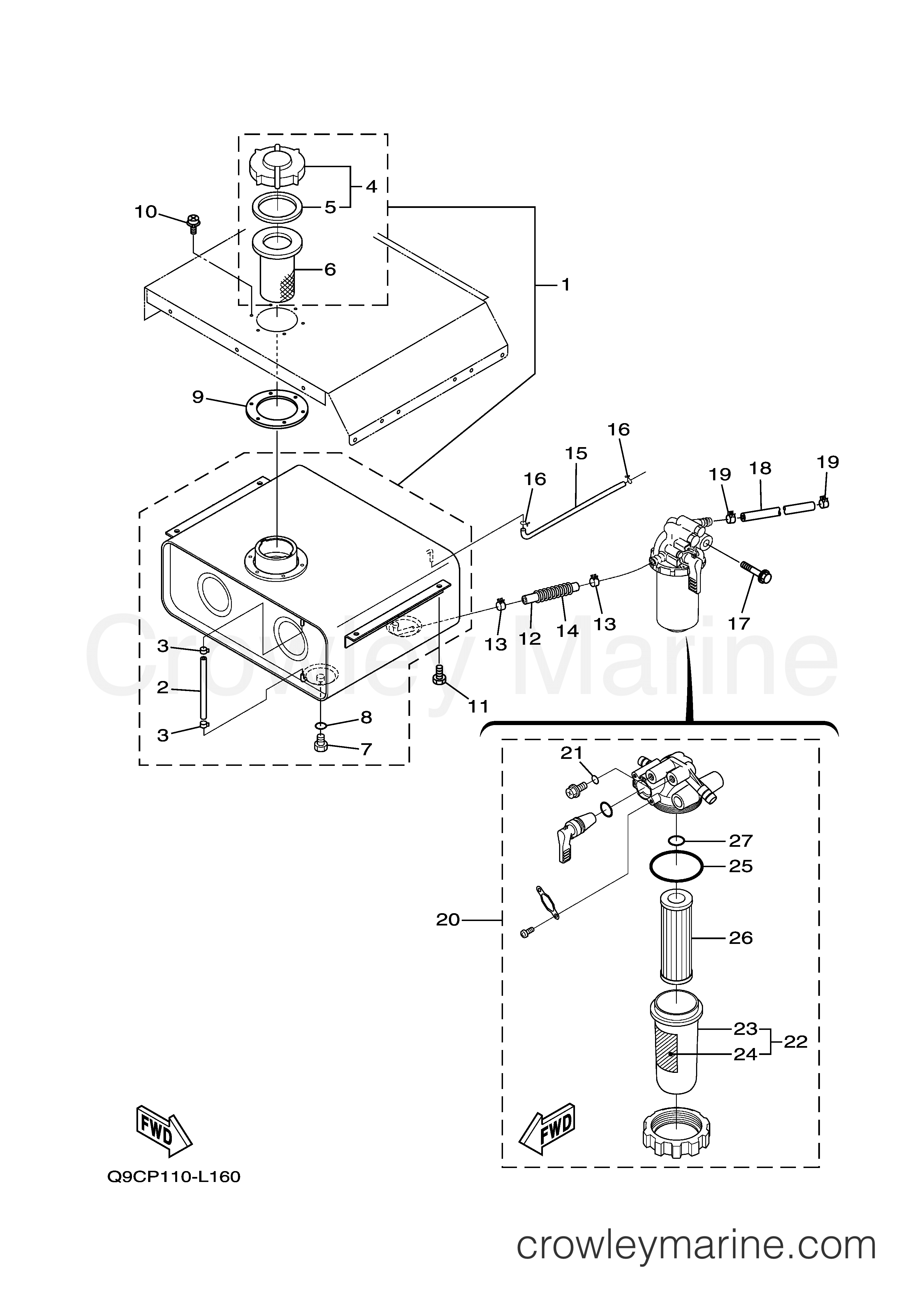 Yamaha Motors EDL11000SDE - FUEL TANK