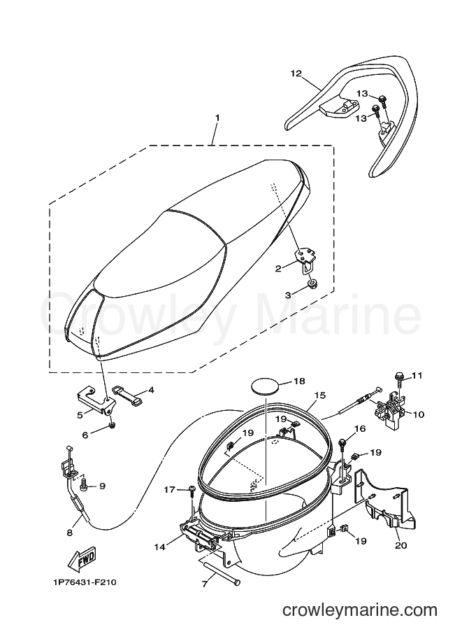2007 Scooter AT115C - AT115C (1P76) [010] - SEAT