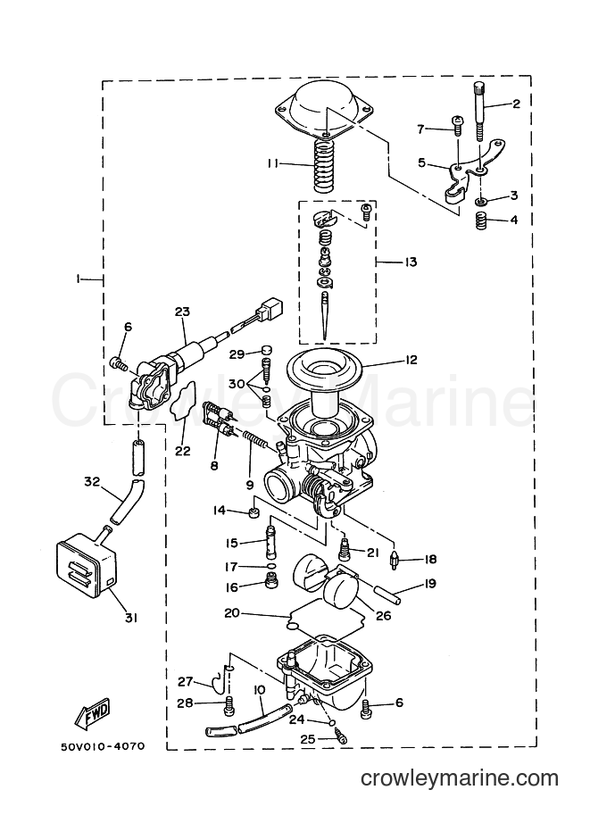 1989 Scooter XC125 - XC125 (3KR1) [999] - CARBURETOR