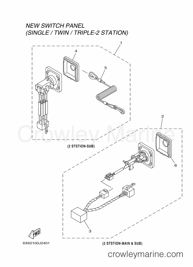 Yamaha Motors COMMAND LINK PLUS (6Y91) [020] - SWITCH & PANEL 10