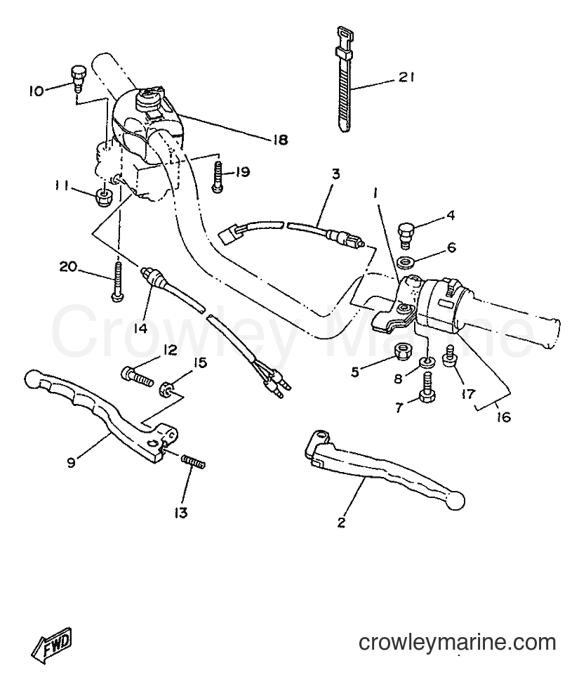 1996 Street Bike SR250SP - SR250SP (3TH5) [999] - HANDLE SWITCH & LEVER