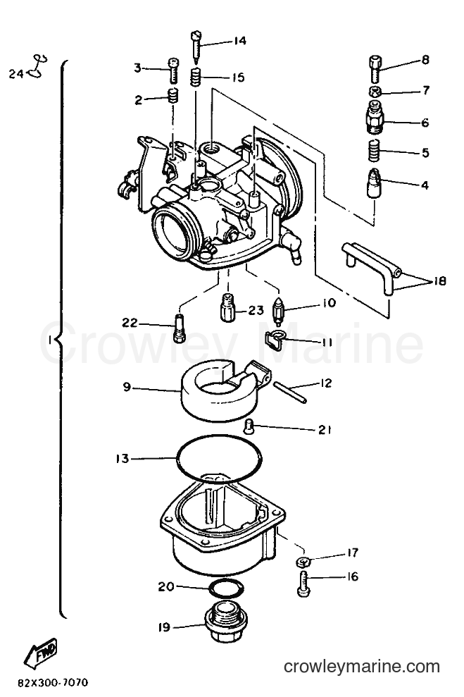 1997 Snowmobile BR250TL - BR250TL (82X) [999] - CARBURETOR