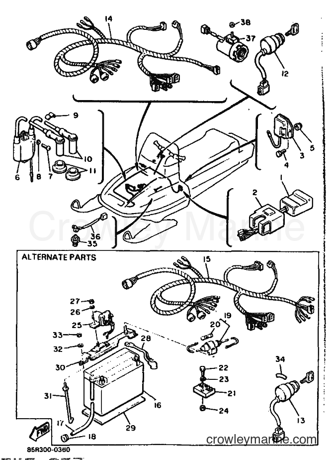 1990 Snowmobile VK540P - VK540P (85R2) [999] - ELECTRICAL 1