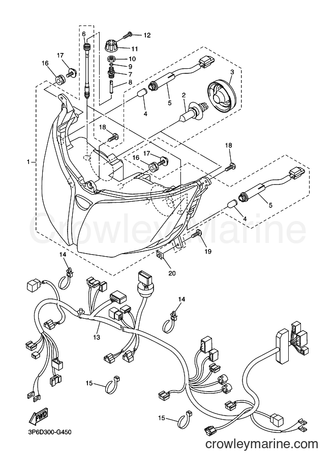 2009 Sport Bike FJR1300A - FJR1300A (3P6K) [050] - HEADLIGHT