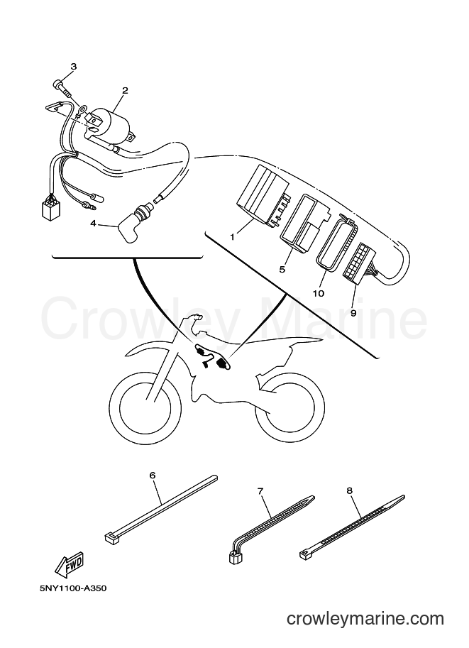 2003 Dirt Bike YZ125 - YZ125 (5UN2) [010] - ELECTRICAL 1