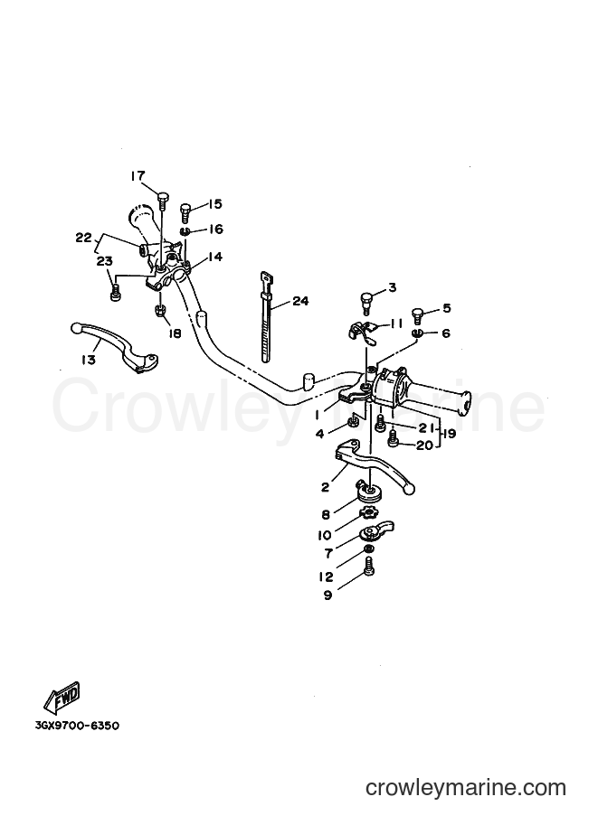 2008 Street Bike AG200F - AG200F (3GXW) [010] - HANDLE SWITCH & LEVER